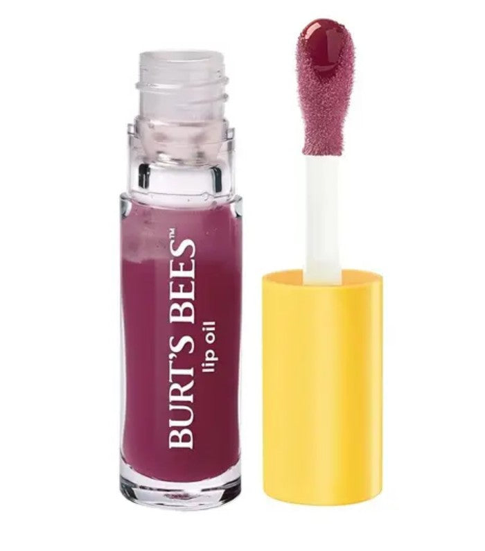 Burt's Bees Plum Twilight Lip Oil with Jojoba Oil 0.5 oz.