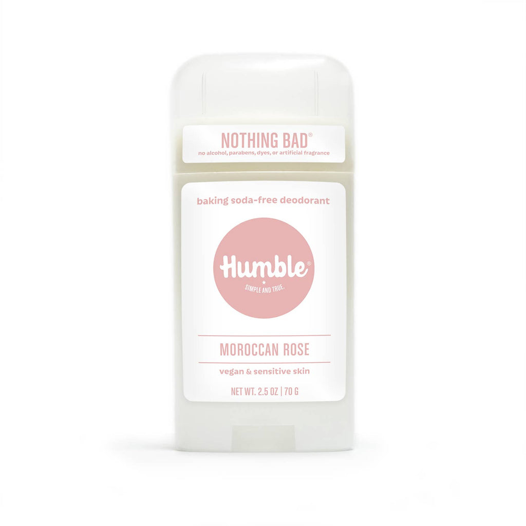 Humble CO. Moroccan Rose Baking Soda-Free For Sensitive Vegan Deodorant 2.5oz