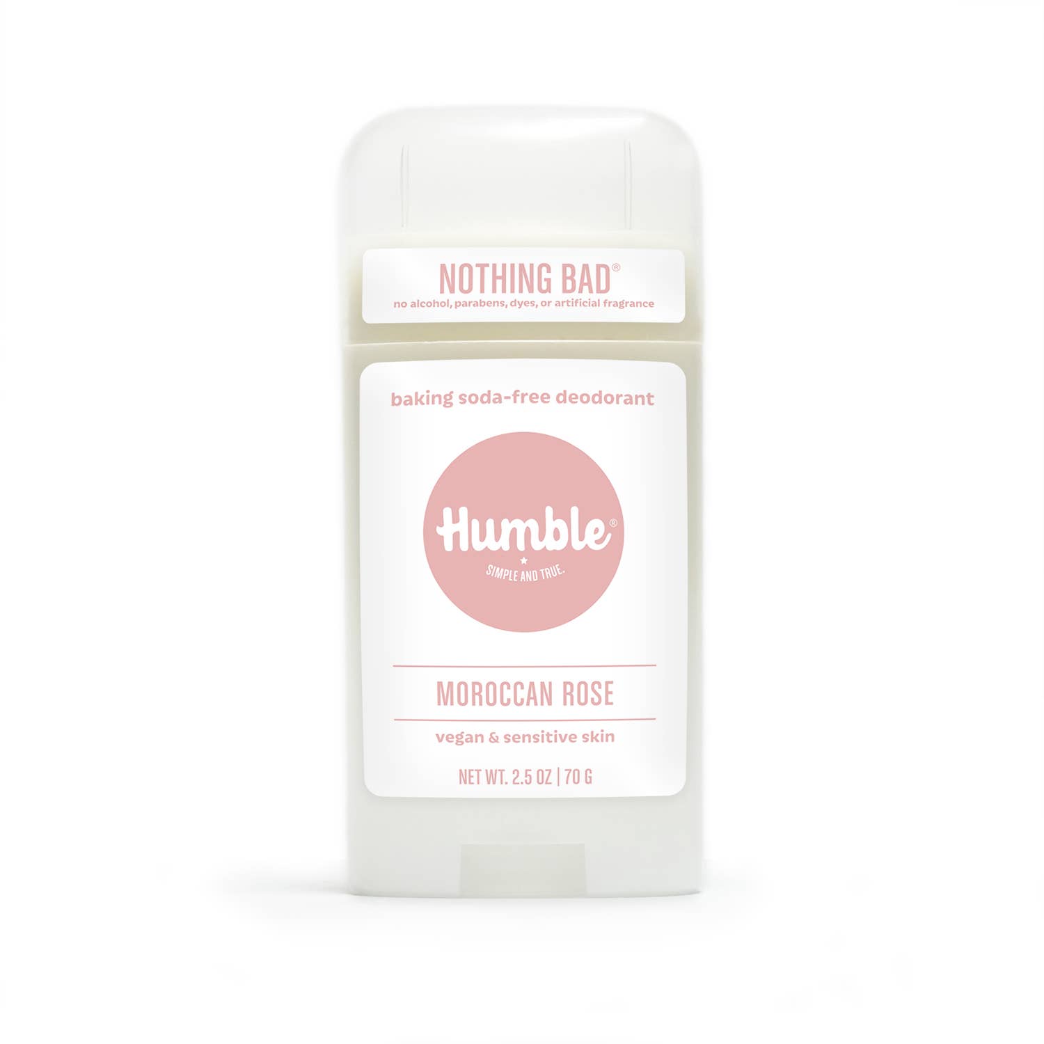 Humble CO. Moroccan Rose Baking Soda-Free For Sensitive Vegan Deodorant 2.5oz