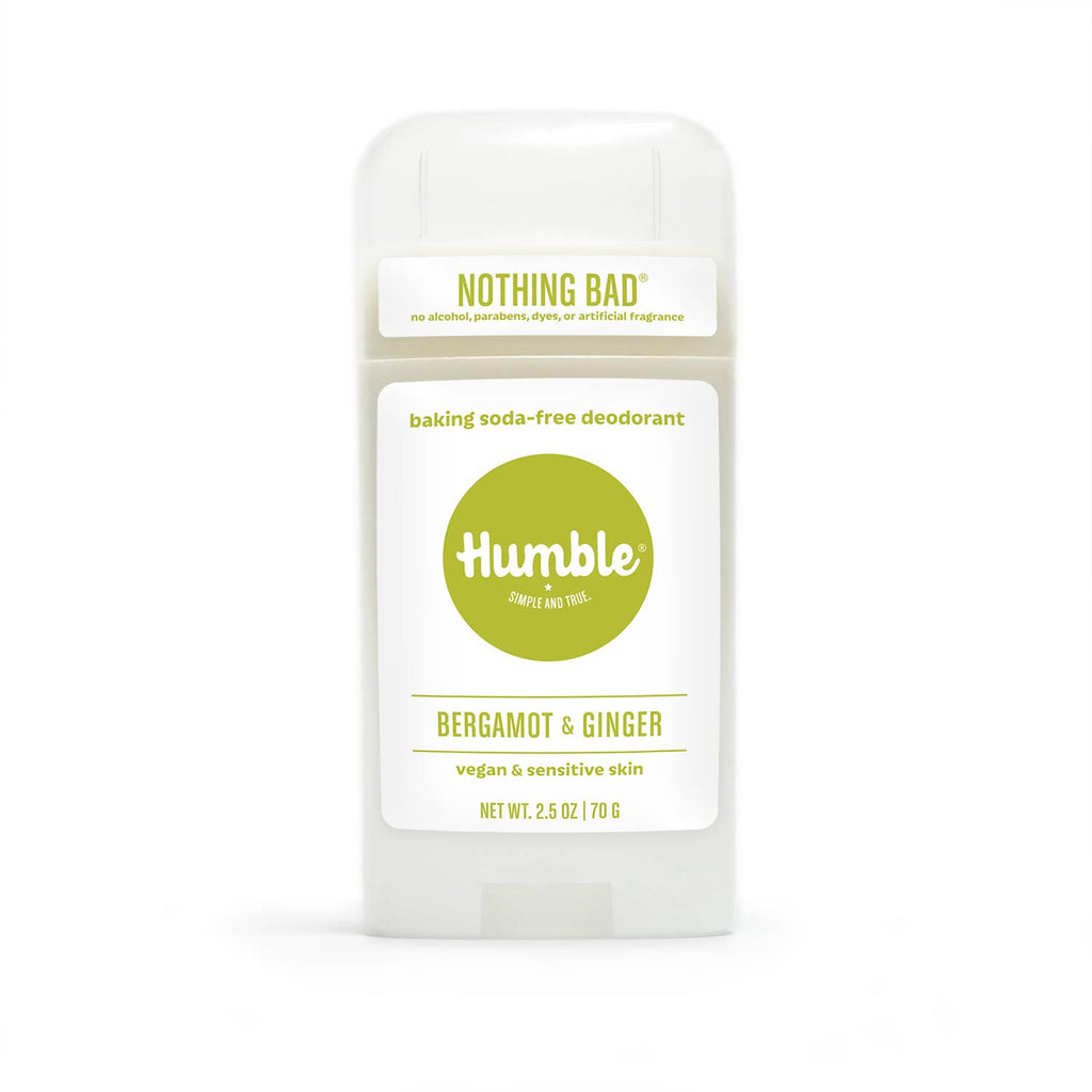 Humble CO. Bergamot & Ginger Baking Soda-Free For Sensitive Vegan Deodorant 2.5oz