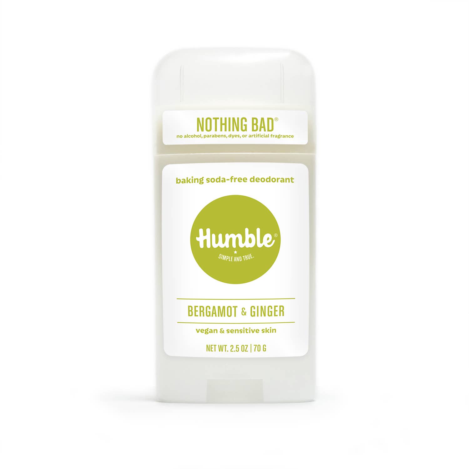 Humble CO. Bergamot & Ginger Baking Soda-Free For Sensitive Vegan Deodorant 2.5oz