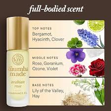 Kuumba Made Arabian Rose Roll on Fragrance Oil, Vegan, Alcohol-Free, 0.15 Fl Oz