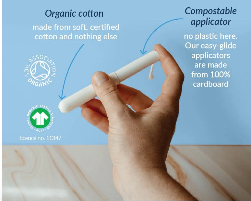 Natracare Organic Super Tampons with Applicator 16 count