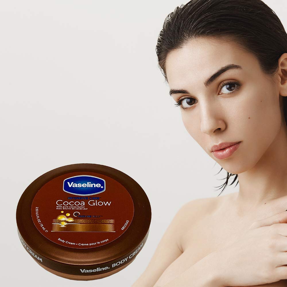 Intensive Care Glow Body Cream - Cocoa by Vaseline for Unisex - 2.53 oz Body Cream