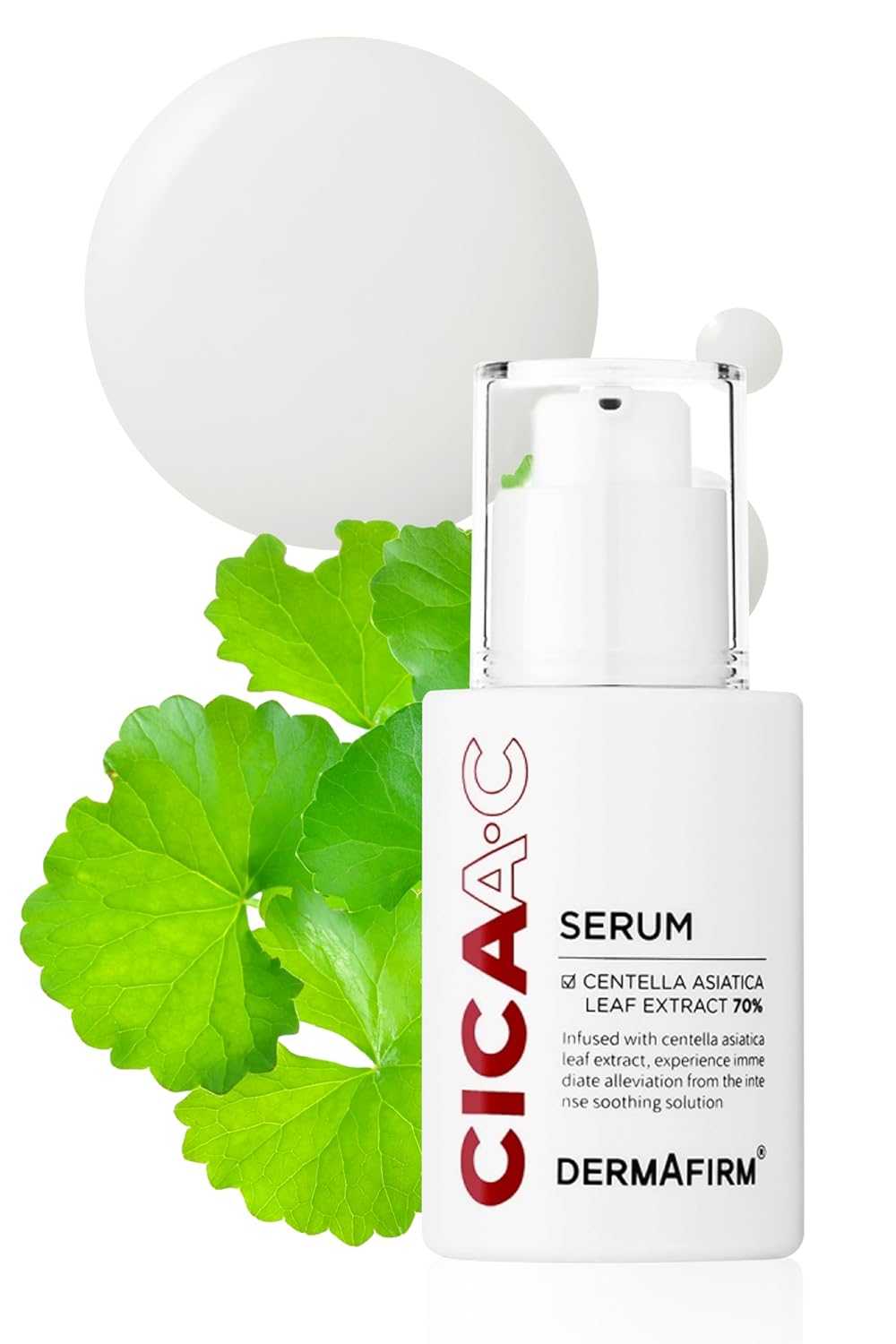 DERMAFIRM CICA AC Serum for Acne-Prone Skin – Korean Facial Serum with Exosome, Centella Asiatica, Niacinamide, Salicylic Acid & Vitamin B3 – Hydrating & Calming, 1.01 fl oz