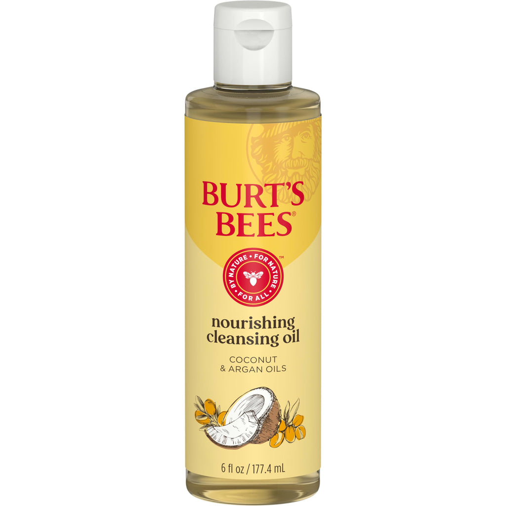Burt's Bees 100% Natural Facial Cleansing Oil for Normal to Dry Skin, 6 Oz (Package May Vary)