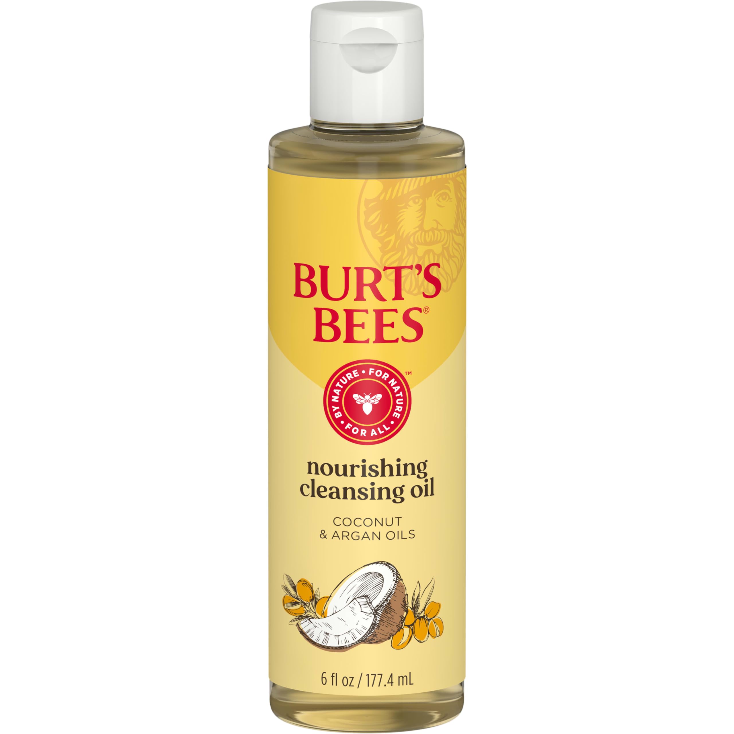 Burt's Bees 100% Natural Facial Cleansing Oil for Normal to Dry Skin, 6 Oz (Package May Vary)