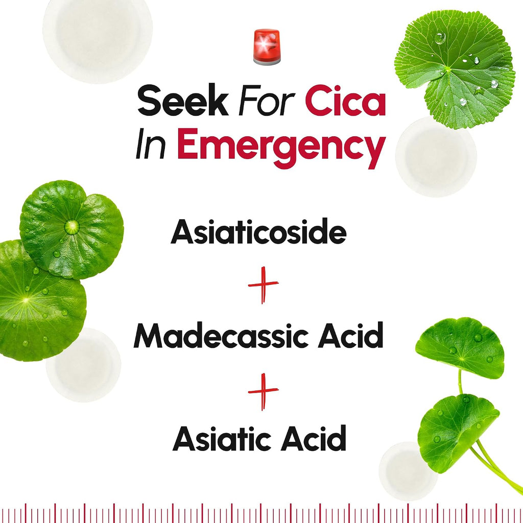 Dermafirm CICA A.C Spot Patch - Korean Skin Care Pimple Patches for Face w/Centella Asiatica - Invisible Vegan Hydrocolloid Pimple Patches - Water Resistant Hydrocolloid 10mm & 12mm (99EA)