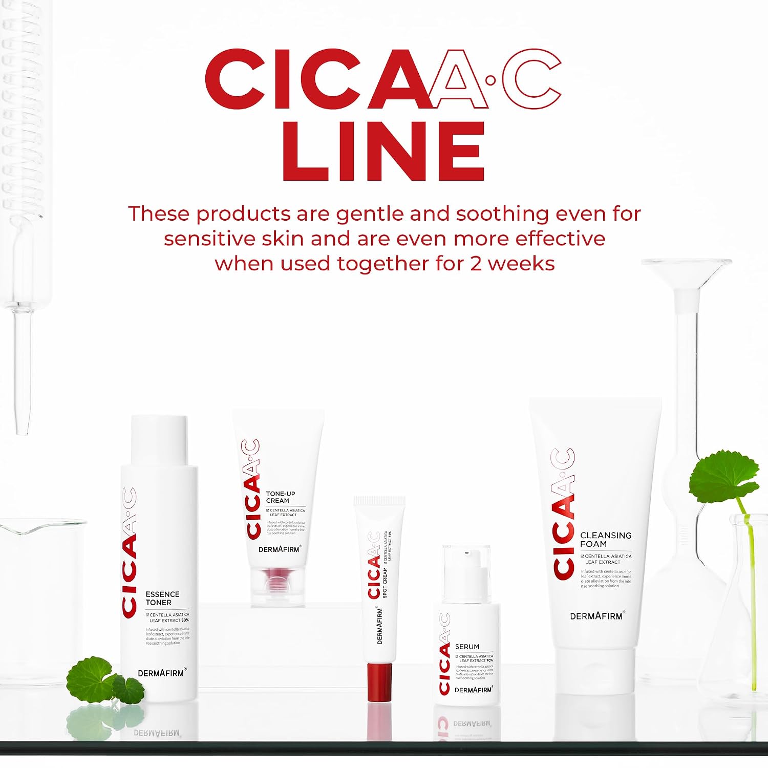 DERMAFIRM CICA AC Tone Up Cream 1.69 oz | Centella Asiatica Face Cream for Dry & Sensitive Skin | Korean Skincare Beauty Product Facial Moisturizer | K Beauty Skin Care Tone Up Cream for Women & Men