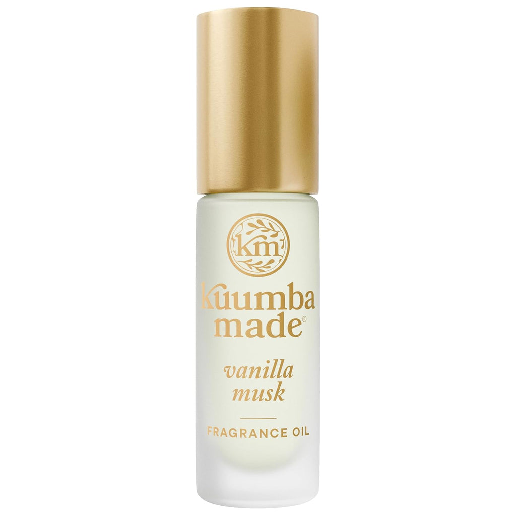 Kuumba Made Vanilla Musk Fragrance Oil, Long-Lasting Scented Oil Perfume Roller, Vegan, Alcohol-Free, 0.15 Fl Oz