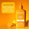 Hempz Body Lotion - Citrus Blossom Limited Edition Daily Moisturizing Cream with Vitamin C, Shea Butter, Aloe, Orange Extract, Hemp Seed Oil Body Moisturizer -17 Fl Oz