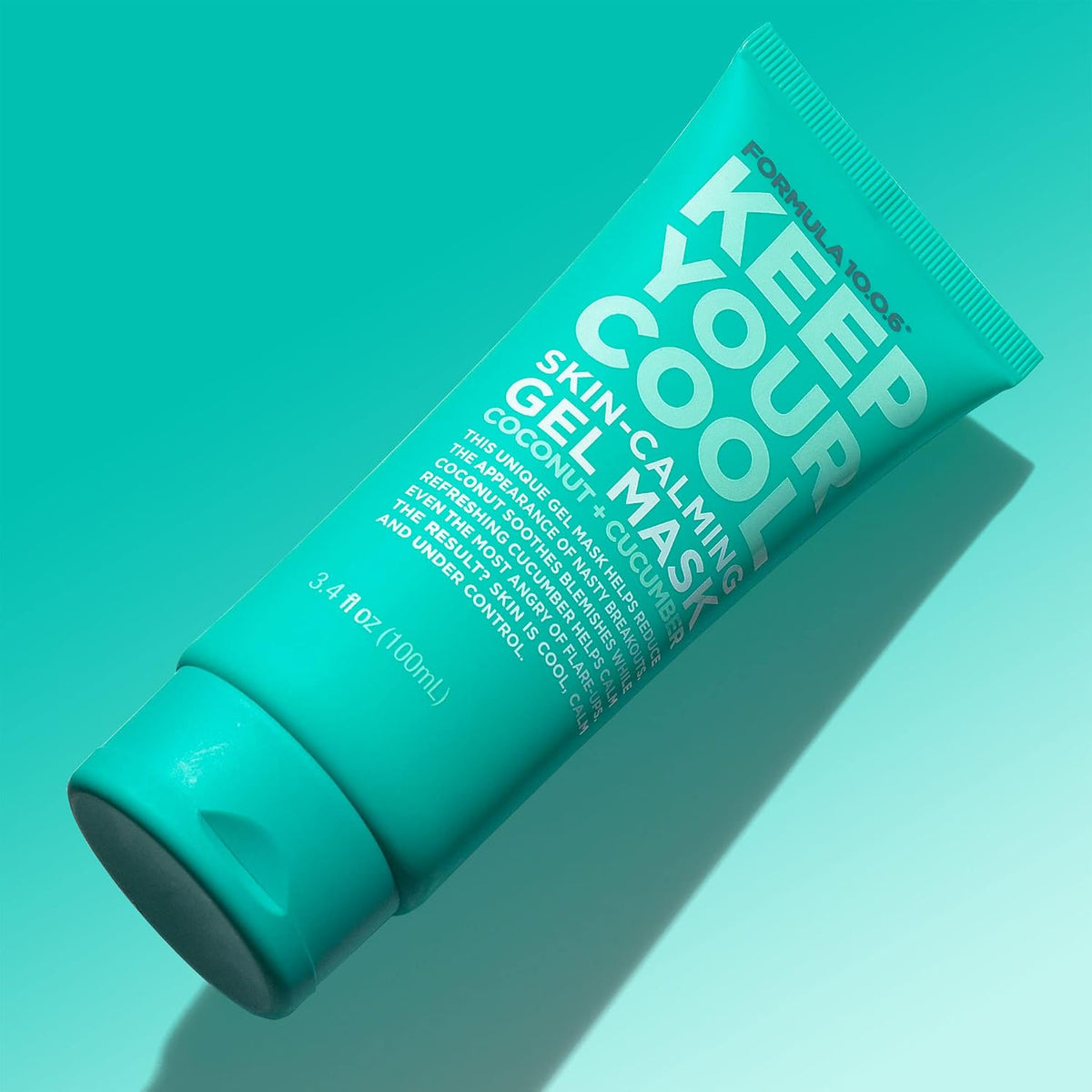 FORMULA 10.0.6 Keep Your Cool Skin-Calming Gel Mask with Coconut and Cucumber that Soothes Blemishes and Calms the Skin for Sensitive and Acne-Prone Skin 3.4 fl oz (100ml)