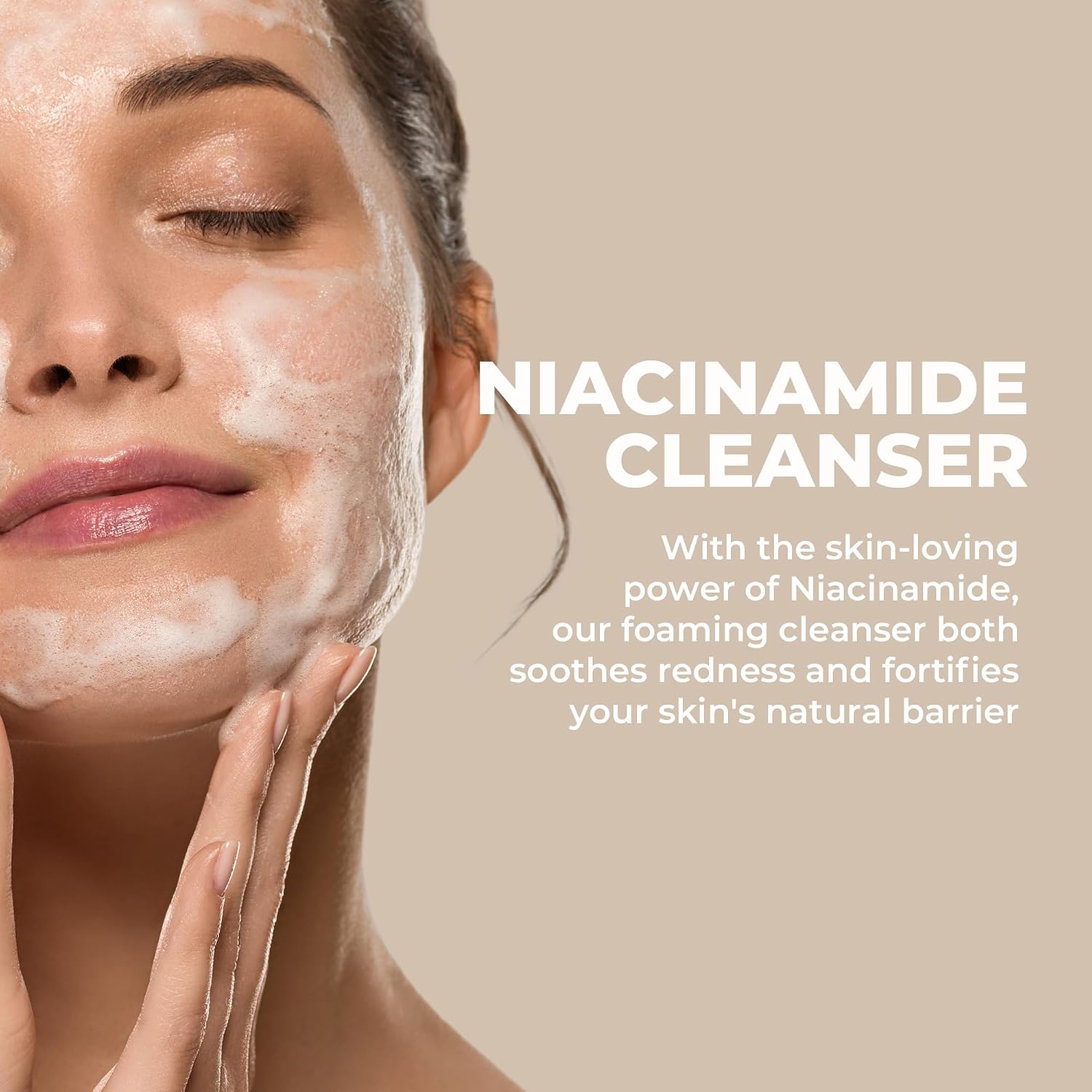 DERMAFIRM Cica AC Cleansing Foam 5.29 oz | Glycolic Acid Face Wash Niacinamide Face Wash Hydrating Facial Cleanser for Oily, Sensitive & Dry Skin | Korean Skincare Water Based Cleanser for Women & Men