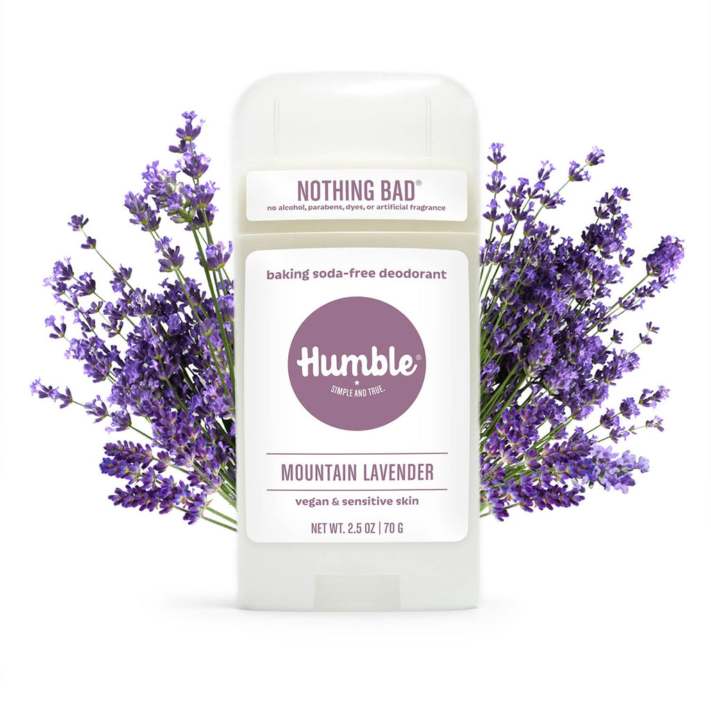 Humble CO. Mountain Lavender Baking Soda-Free For Sensitive Vegan Deodorant 2.5oz