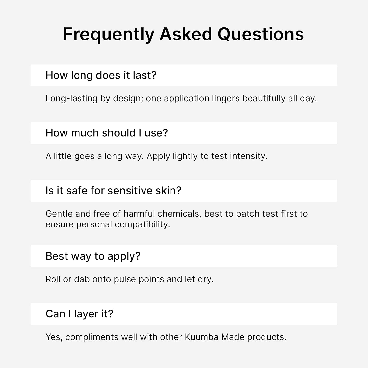 Kuumba Made Vanilla Musk Fragrance Oil, Long-Lasting Scented Oil Perfume Roller, Vegan, Alcohol-Free, 0.15 Fl Oz