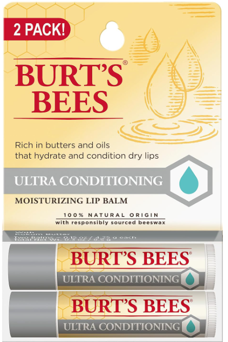 Burt's Bees Ultra Conditioning Lip Balm 2  0.15 oz.