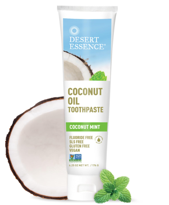 Desert Essence Coconut Oil Coconut Mint Toothpaste 6.25 oz.