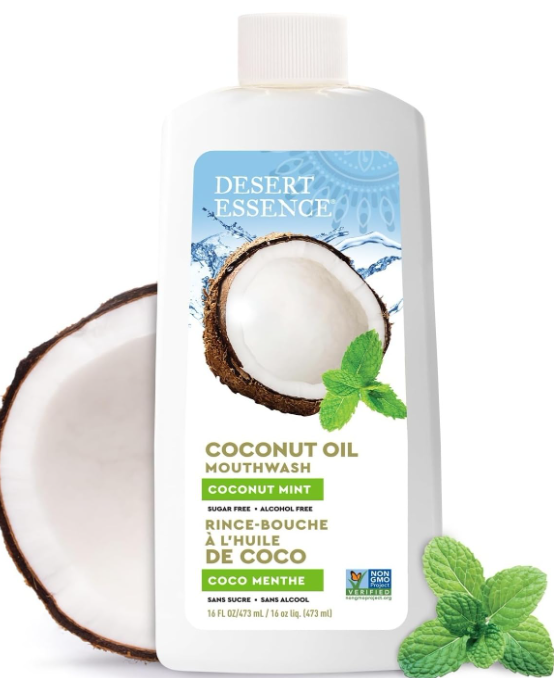 Desert Essence Coconut Oil Mint Rinse 16 fl. oz.