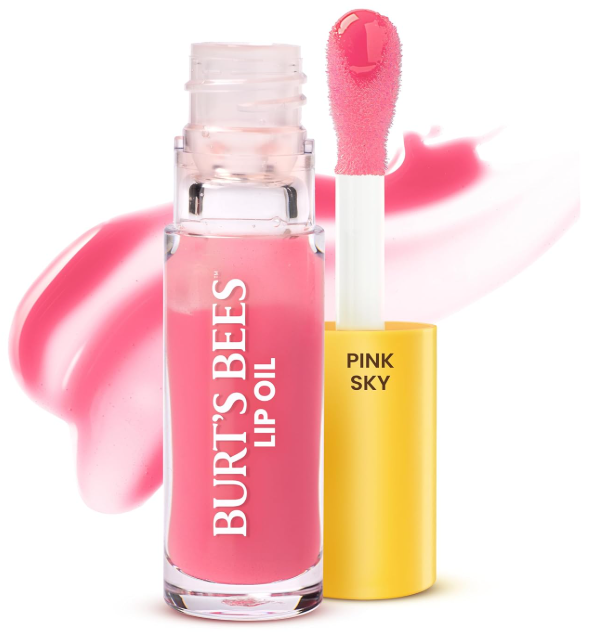 Burt's Bees Pink Sky Lip Oil with Jojoba Oil 0.5 oz.