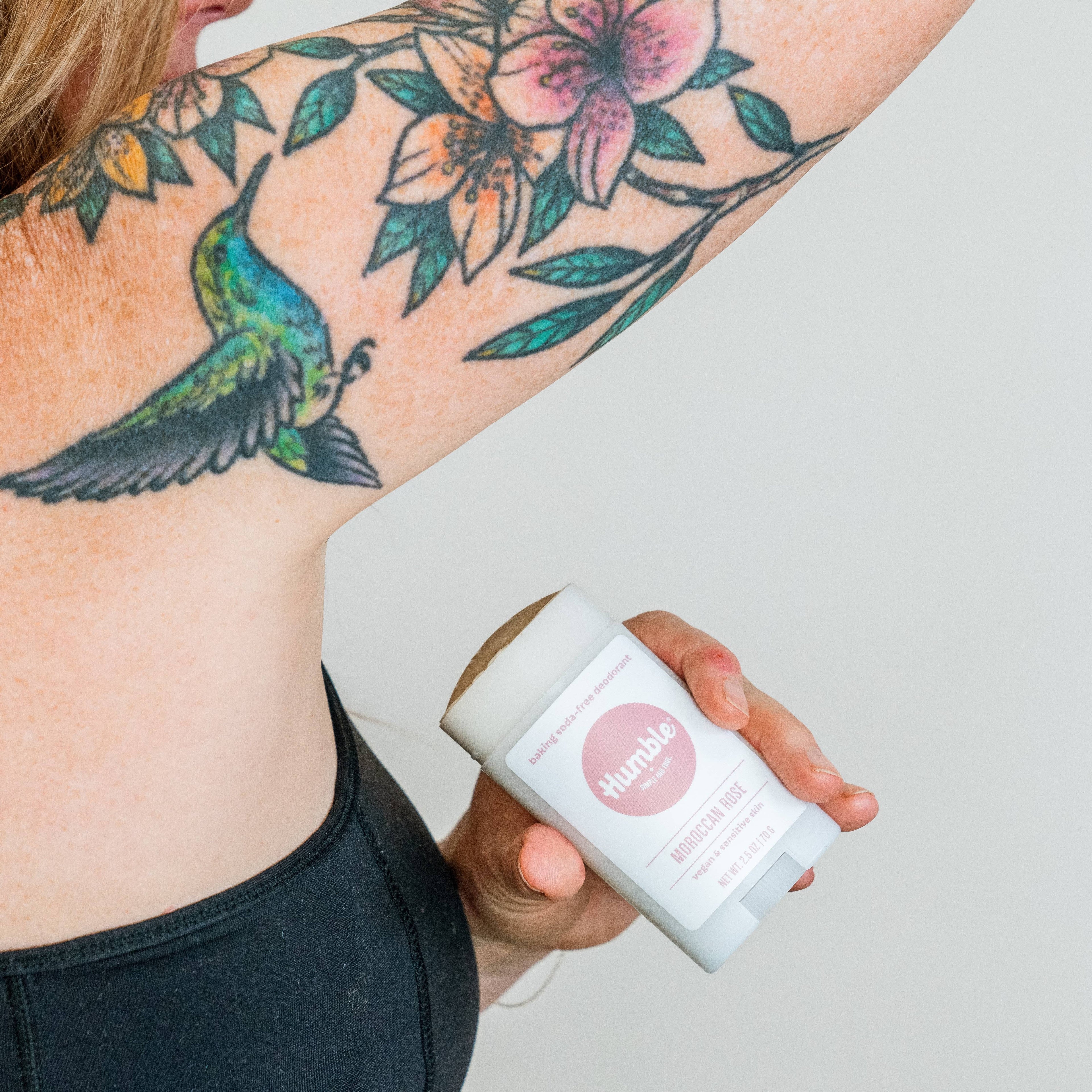 Humble CO. Moroccan Rose Baking Soda-Free For Sensitive Vegan Deodorant 2.5oz