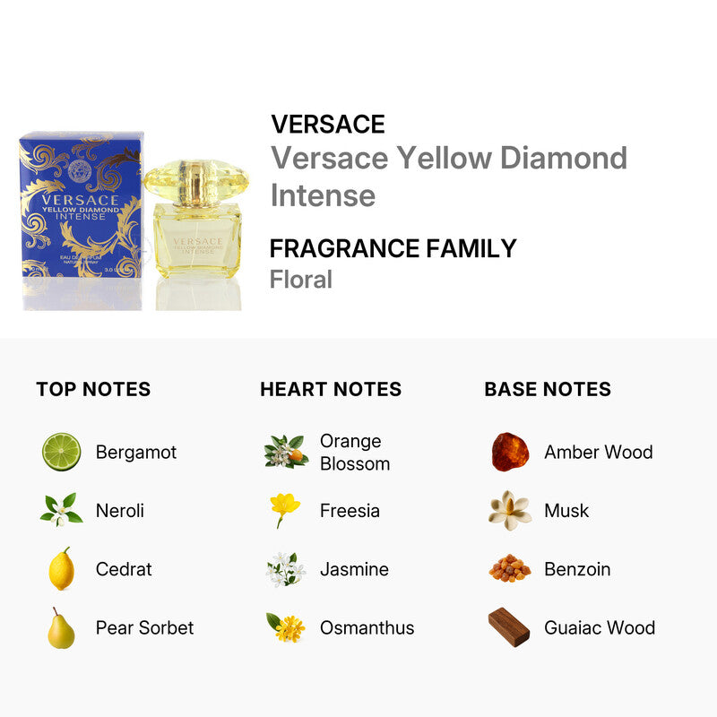 Versace yellow diamond intense eau de parfum 3.0 oz